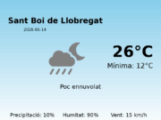 Predicció meteorològica: Sant Boi de Llobregat, 14 de Maig de 2026