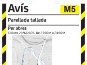 Treballs d’asfaltat nocturns a la Parellada els dies 29 i 30 de juny de 2026