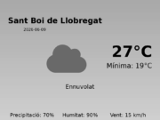 AEMET: El temps per a Sant Boi de Llobregat – 9 de Juny de 2026