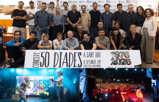 Participants del concert 50 Diades a Sant Boi